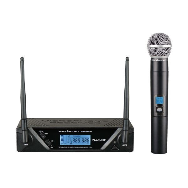 Sistema de micrófono inalámbrico seleccionable de 16 frecuencias UHF único